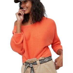 By Anthropologie Kendall Ribbed Boat Neck Sweater